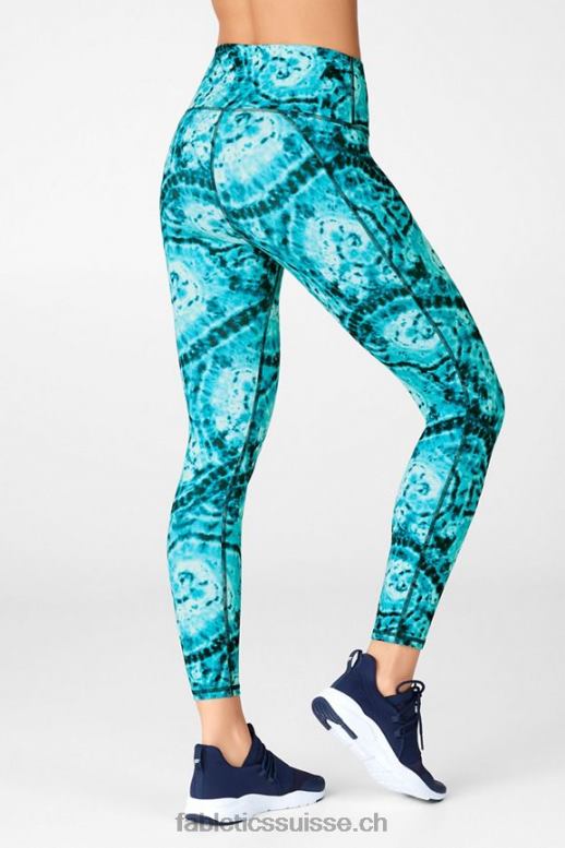 femmes définir powerhold taille haute 7/8 legging 35 B0B6R719 logo piscina/cerisier électrique Fabletics