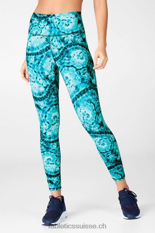 femmes définir powerhold taille haute 7/8 legging 35 B0B6R719 logo piscina/cerisier électrique Fabletics