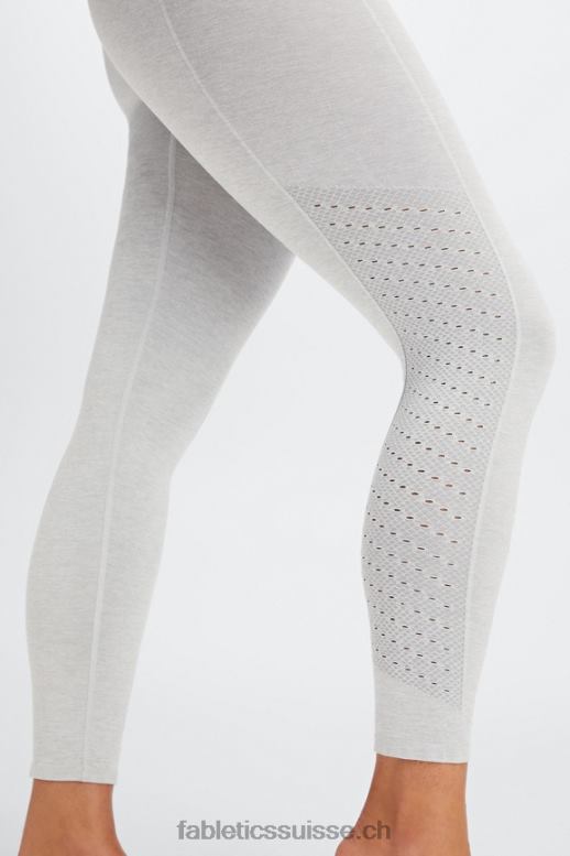 femmes le legging 7/8 taille haute eco sync B0B6R1168 gris clair chiné Fabletics