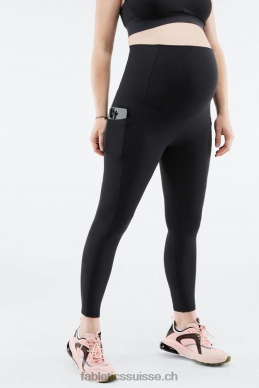 femmes legging 7/8 de maternité taille haute pureluxe B0B6R949 noir Fabletics