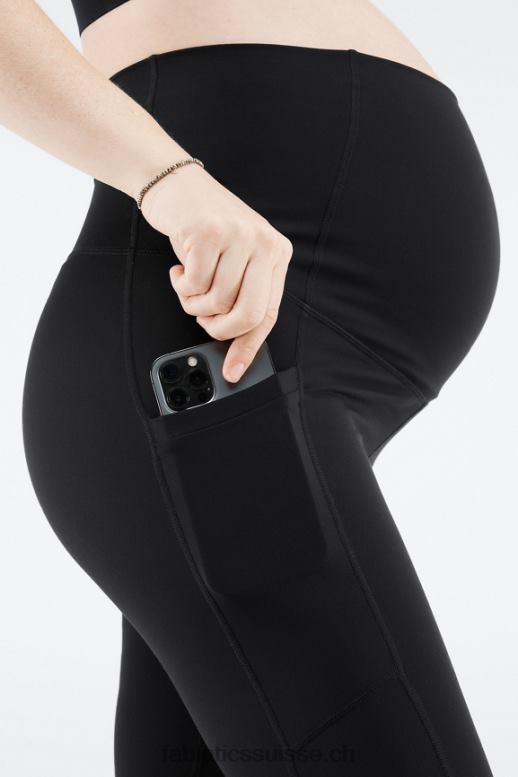 femmes legging 7/8 de maternité taille haute pureluxe B0B6R949 noir Fabletics