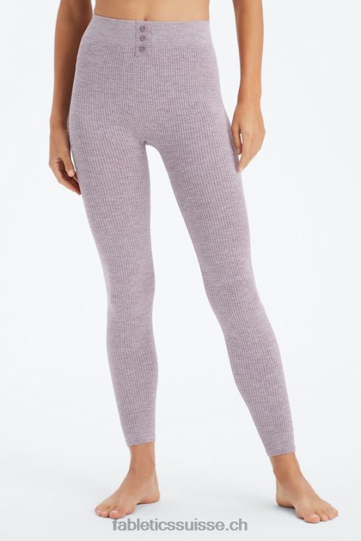 femmes legging 7/8 en maille torsadée B0B6R1031 bruyère prune fanée Fabletics