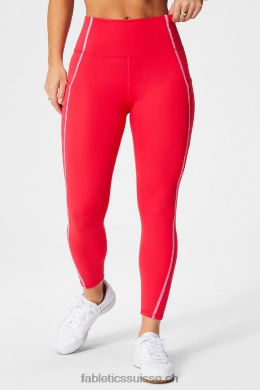 femmes legging 7/8 taille haute oasis pureluxe 47 B0B6R781 cerise classique/blanc classique Fabletics