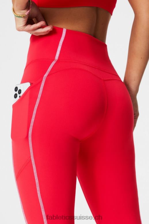 femmes legging 7/8 taille haute oasis pureluxe 47 B0B6R781 cerise classique/blanc classique Fabletics