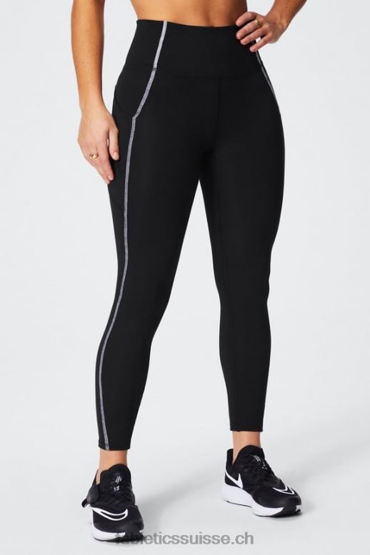femmes legging 7/8 taille haute oasis pureluxe 49 B0B6R790 noir blanc Fabletics