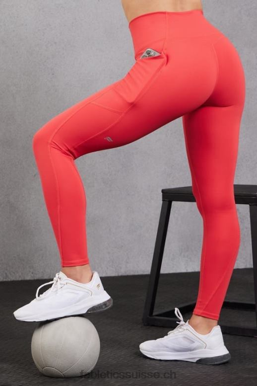 femmes legging 7/8 taille haute oasis pureluxe 49 B0B6R791 rouge fraise Fabletics