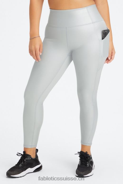 femmes legging 7/8 taille haute oasis pureluxe 51 B0B6R799 feuille d\'argent mat Fabletics
