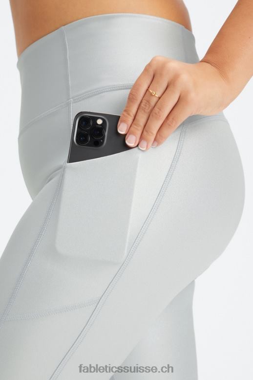 femmes legging 7/8 taille haute oasis pureluxe 51 B0B6R799 feuille d\'argent mat Fabletics