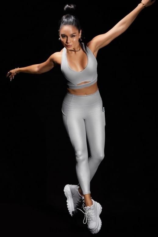 femmes legging 7/8 taille haute oasis pureluxe 51 B0B6R799 feuille d\'argent mat Fabletics