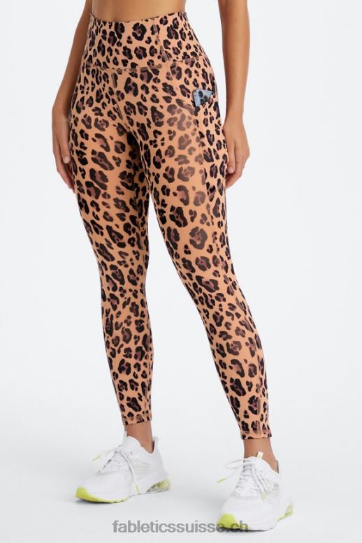 femmes legging 7/8 taille haute oasis pureluxe 51 B0B6R800 léopard naturel Fabletics