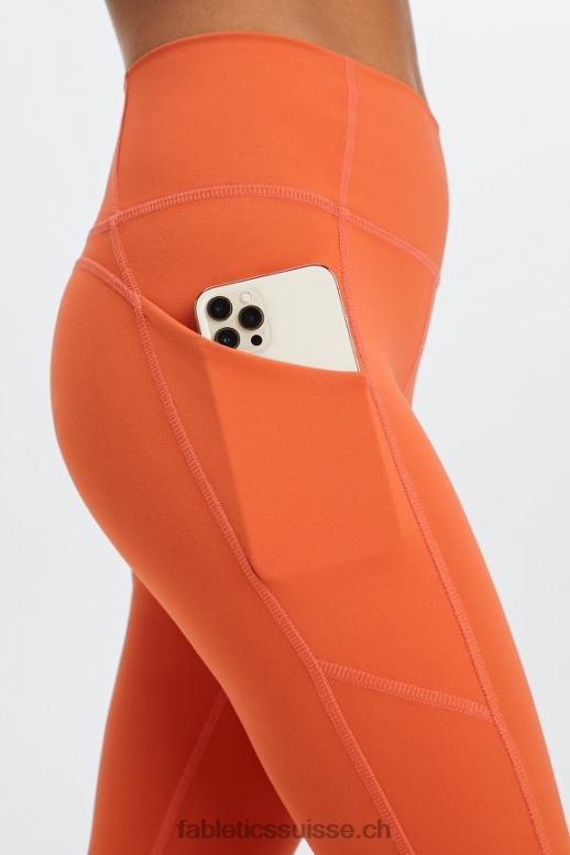 femmes legging 7/8 taille haute oasis pureluxe 53 B0B6R811 ocre brûlé Fabletics