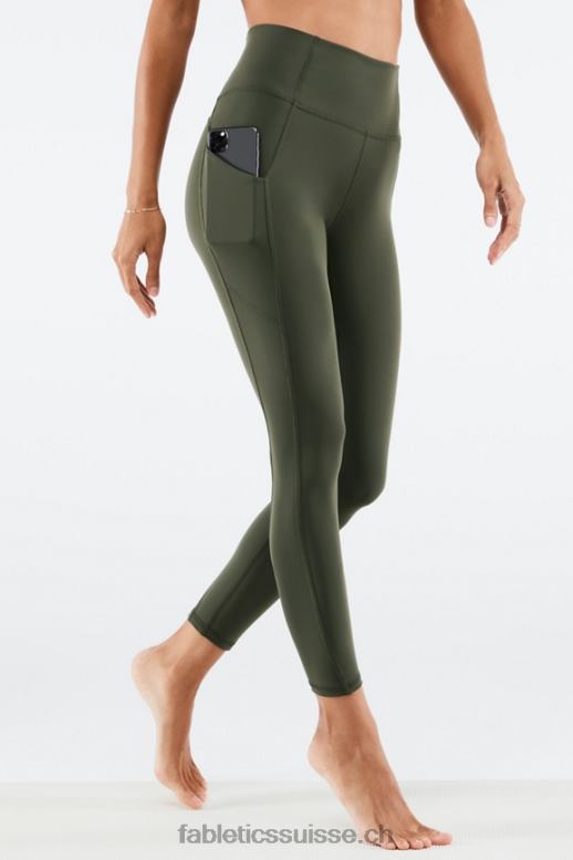 femmes legging 7/8 taille haute oasis pureluxe 56 B0B6R826 armée Fabletics