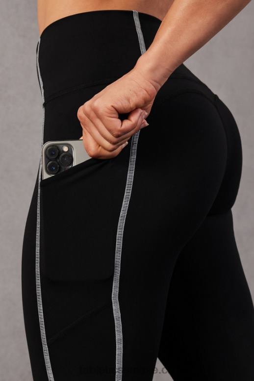 femmes legging 7/8 taille haute oasis pureluxe 57 B0B6R829 noir/blanc classique Fabletics