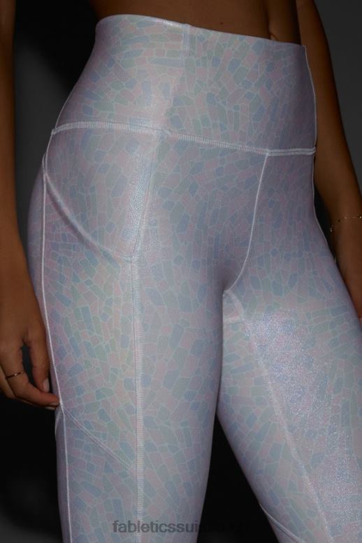 femmes legging 7/8 taille haute oasis pureluxe 82 B0B6R1152 éclat cristallin blanc Fabletics
