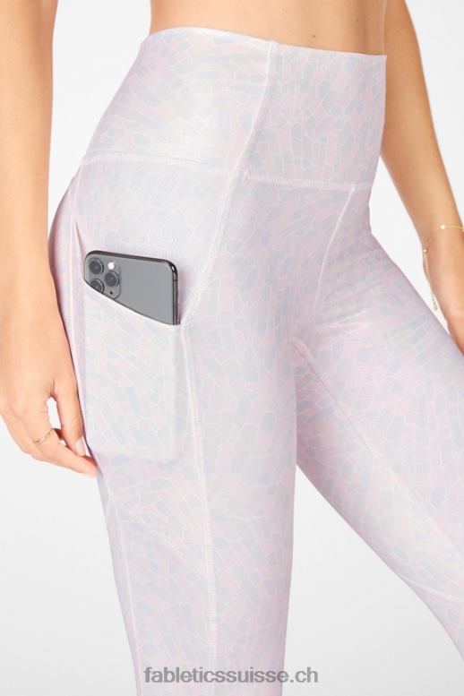 femmes legging 7/8 taille haute oasis pureluxe 82 B0B6R1152 éclat cristallin blanc Fabletics