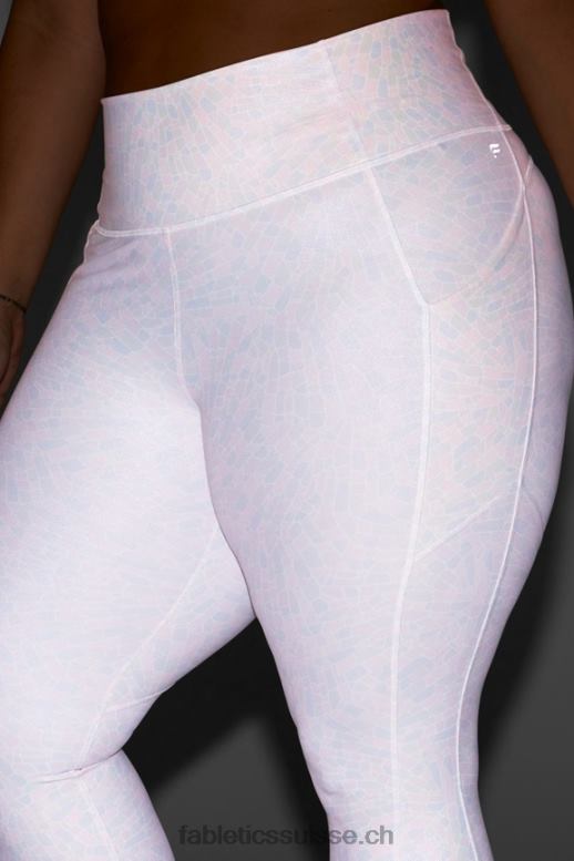 femmes legging 7/8 taille haute oasis pureluxe 82 B0B6R1153 éclat cristallin blanc Fabletics