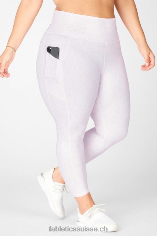 femmes legging 7/8 taille haute oasis pureluxe 82 B0B6R1153 éclat cristallin blanc Fabletics