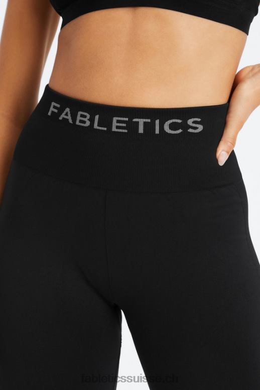 femmes legging 7/8 taille haute sans couture sync B0B6R1000 noir Fabletics