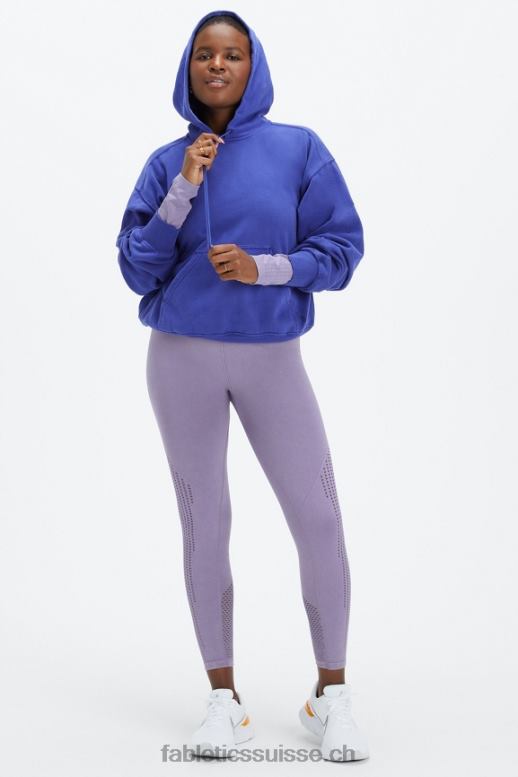 femmes legging 7/8 taille haute sans couture sync B0B6R1001 violette lavée Fabletics