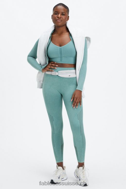femmes legging 7/8 taille haute sans couture sync B0B6R1002 vague arctique lavée Fabletics