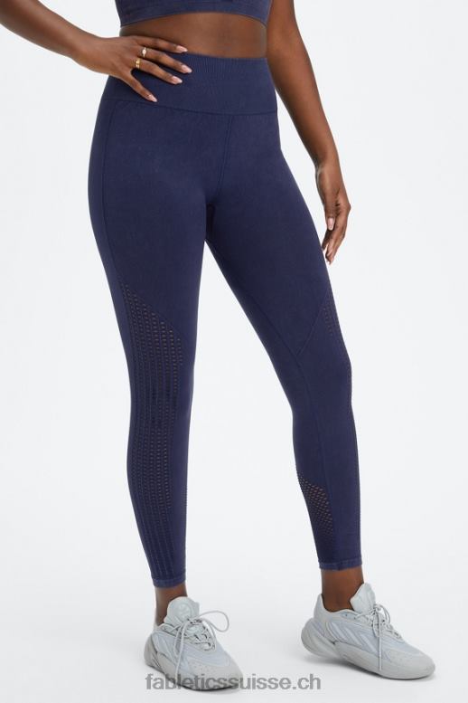 femmes legging 7/8 taille haute sans couture sync B0B6R1003 bleu marine délavé Fabletics