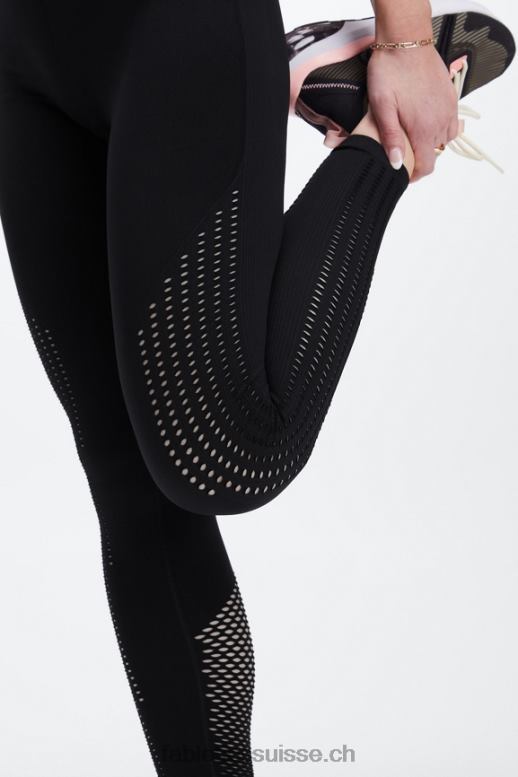femmes legging 7/8 taille haute sans couture sync B0B6R1006 noir/étain Fabletics
