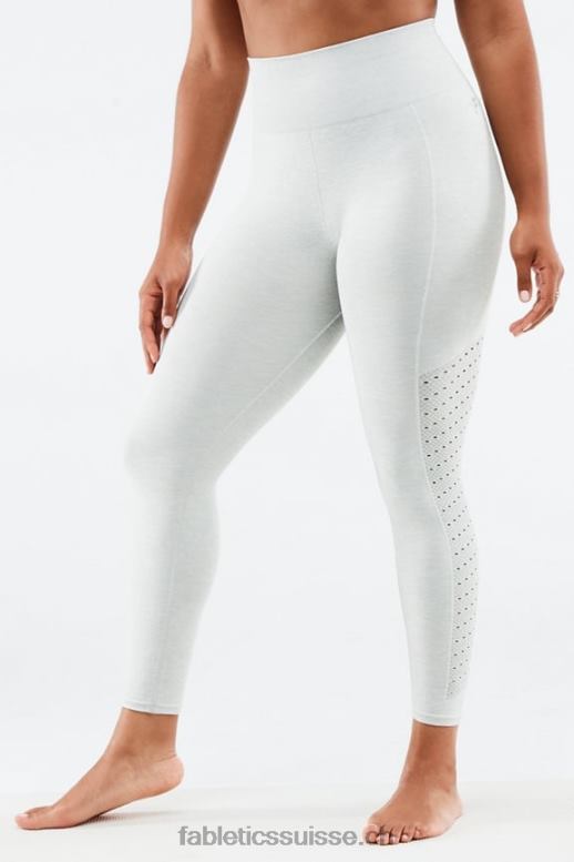 femmes legging 7/8 taille haute sans couture sync B0B6R1008 gris clair chiné Fabletics