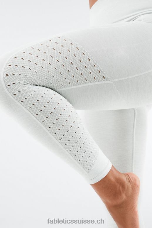 femmes legging 7/8 taille haute sans couture sync B0B6R1008 gris clair chiné Fabletics