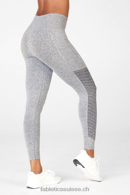 femmes legging 7/8 taille haute sans couture sync B0B6R1009 gris chiné Fabletics