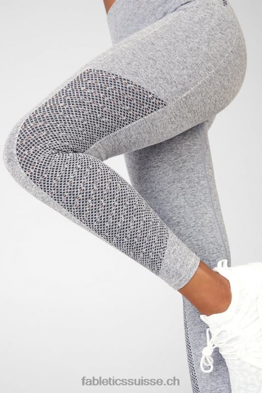 femmes legging 7/8 taille haute sans couture sync B0B6R1009 gris chiné Fabletics