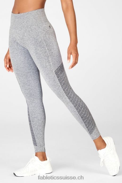 femmes legging 7/8 taille haute sans couture sync B0B6R1009 gris chiné Fabletics
