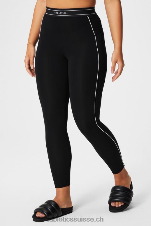 femmes legging 7/8 taille ultra haute pureluxe 64 B0B6R875 noir/blanc classique Fabletics