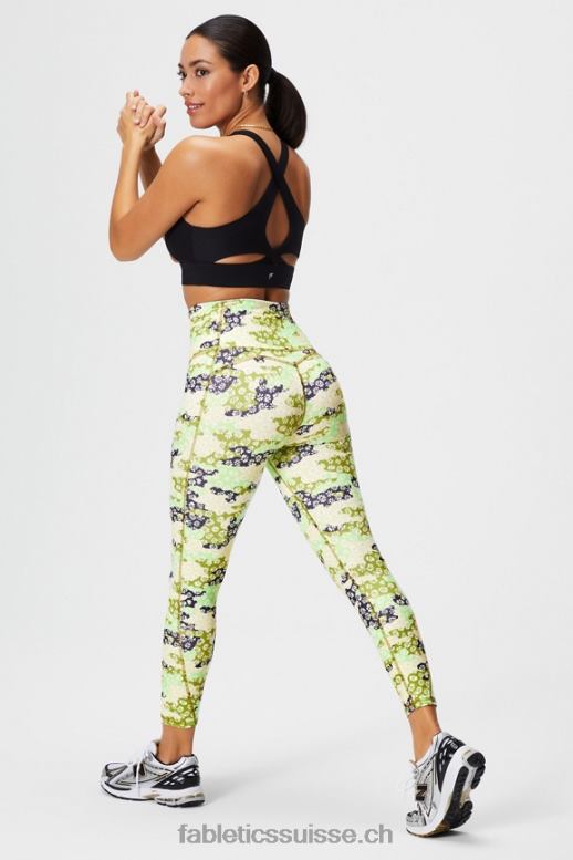 femmes legging 7/8 taille ultra haute pureluxe 65 B0B6R877 camouflage marguerite Fabletics