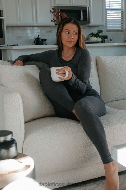 femmes legging 7/8 taille ultra haute restoreknit B0B6R1070 étain Fabletics