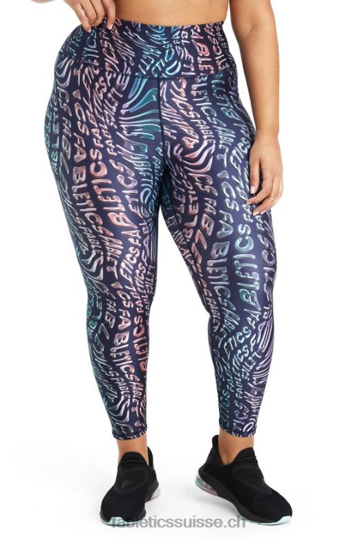 femmes legging brillant 7/8 taille ultra haute B0B6R1079 esprit fondre Fabletics