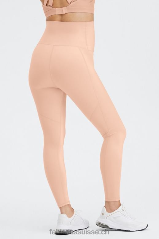 femmes legging de grossesse taille haute brillant B0B6R1179 éclat de teinte rose Fabletics