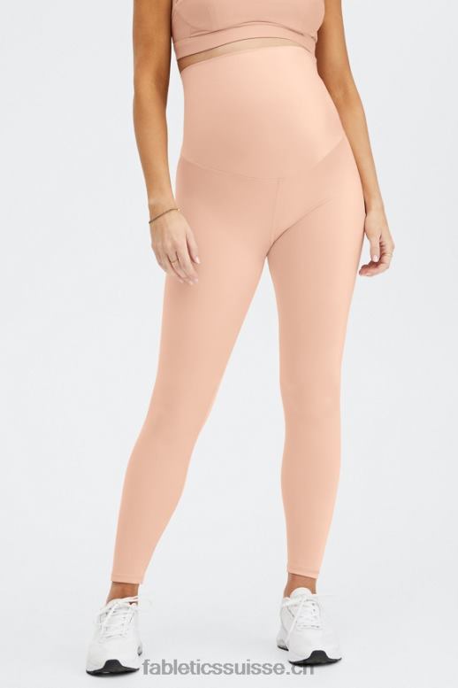 femmes legging de grossesse taille haute brillant B0B6R1179 éclat de teinte rose Fabletics