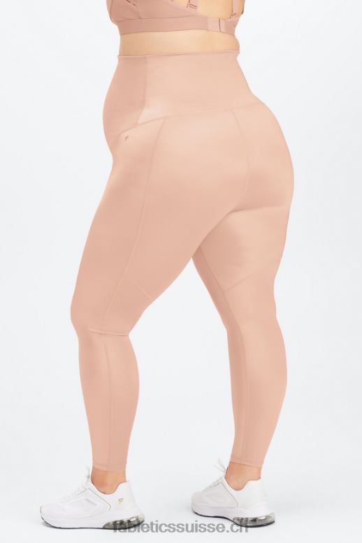 femmes legging de grossesse taille haute brillant B0B6R1180 éclat de teinte rose Fabletics