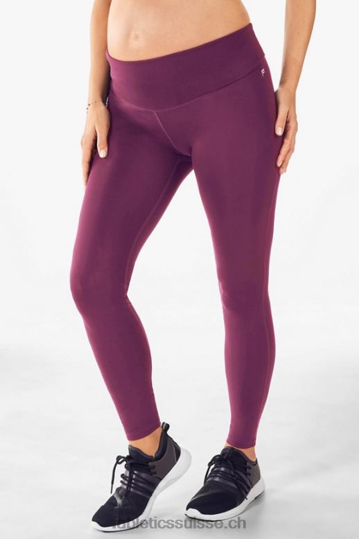 femmes legging de grossesse taille haute pureluxe B0B6R1320 aubergine noire Fabletics