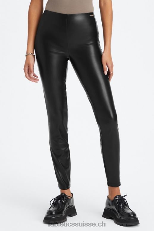 femmes legging en cuir végétalien à enfiler B0B6R1063 noir Fabletics