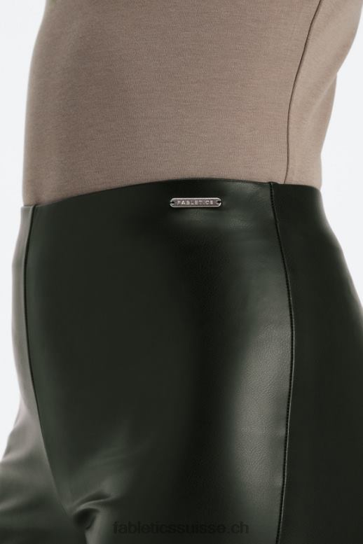 femmes legging en cuir végétalien à enfiler B0B6R1063 noir Fabletics