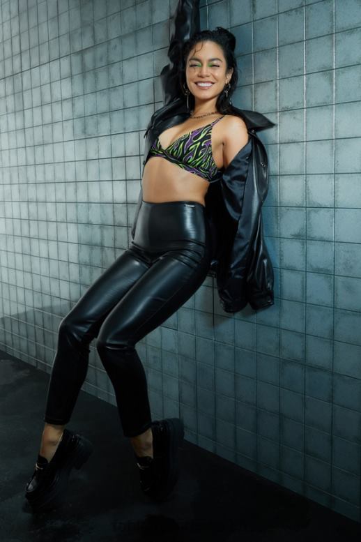 femmes legging en cuir végétalien à enfiler B0B6R1063 noir Fabletics