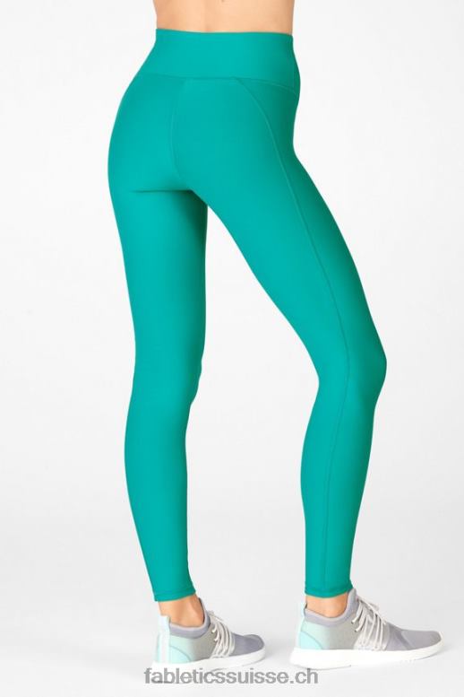 femmes legging essentiel taille haute therma-flex B0B6R1201 jade foncé Fabletics