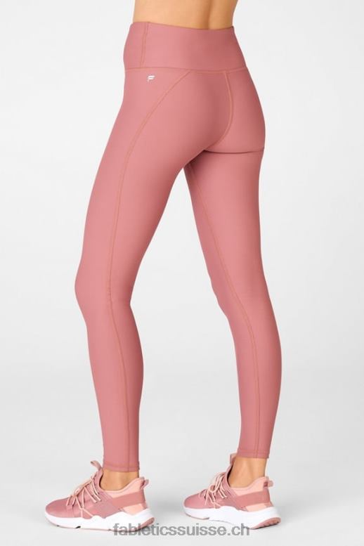 femmes legging essentiel taille haute therma-flex B0B6R1202 moka cerise Fabletics