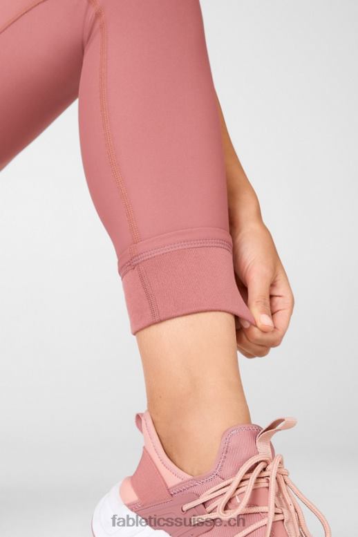 femmes legging essentiel taille haute therma-flex B0B6R1202 moka cerise Fabletics