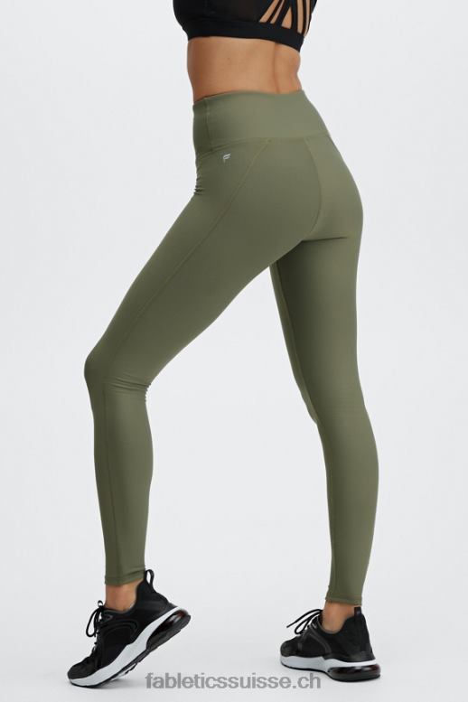 femmes legging essentiel taille haute therma-flex B0B6R1204 vert ardoise Fabletics
