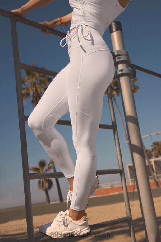 femmes legging froncé taille ultra haute pureluxe B0B6R870 blanc classique Fabletics