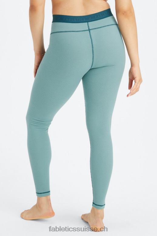 femmes legging gaufré B0B6R1082 vague arctique/onde de minuit Fabletics
