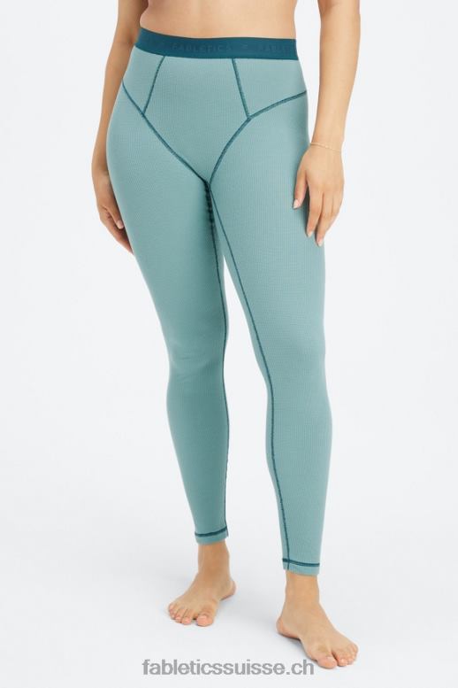 femmes legging gaufré B0B6R1082 vague arctique/onde de minuit Fabletics