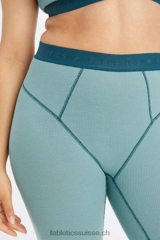 femmes legging gaufré B0B6R1082 vague arctique/onde de minuit Fabletics